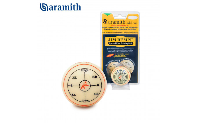 Тренировочный шар Aramith Jim Rempe Pool ø57,2мм блистер Тренировочный шар Aramith Jim Rempe Pool ø57,2мм блистер